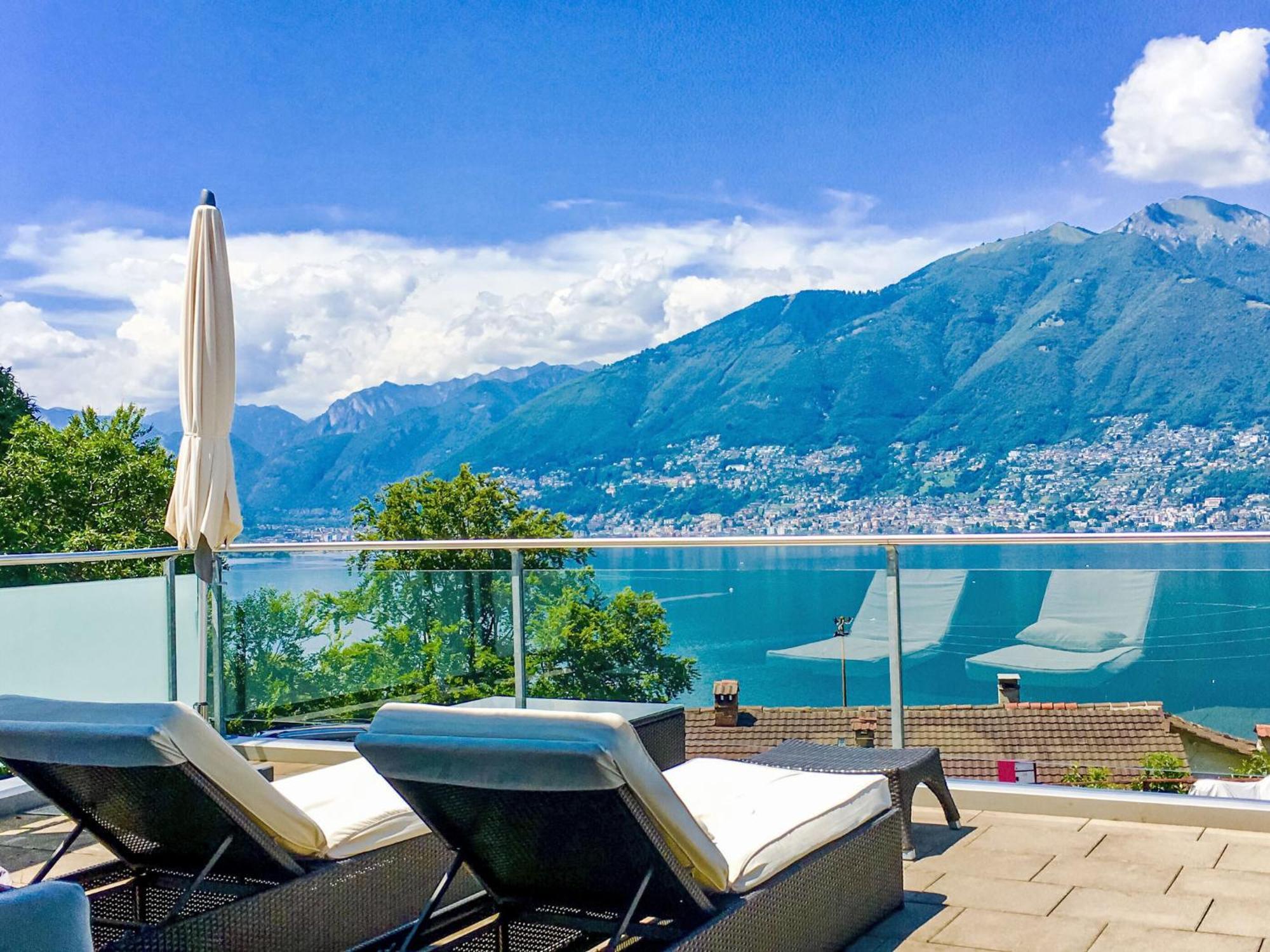 Apartment Vista Lago Maggiore 1-Floor Left By Interhome Gambarogno Exteriör bild