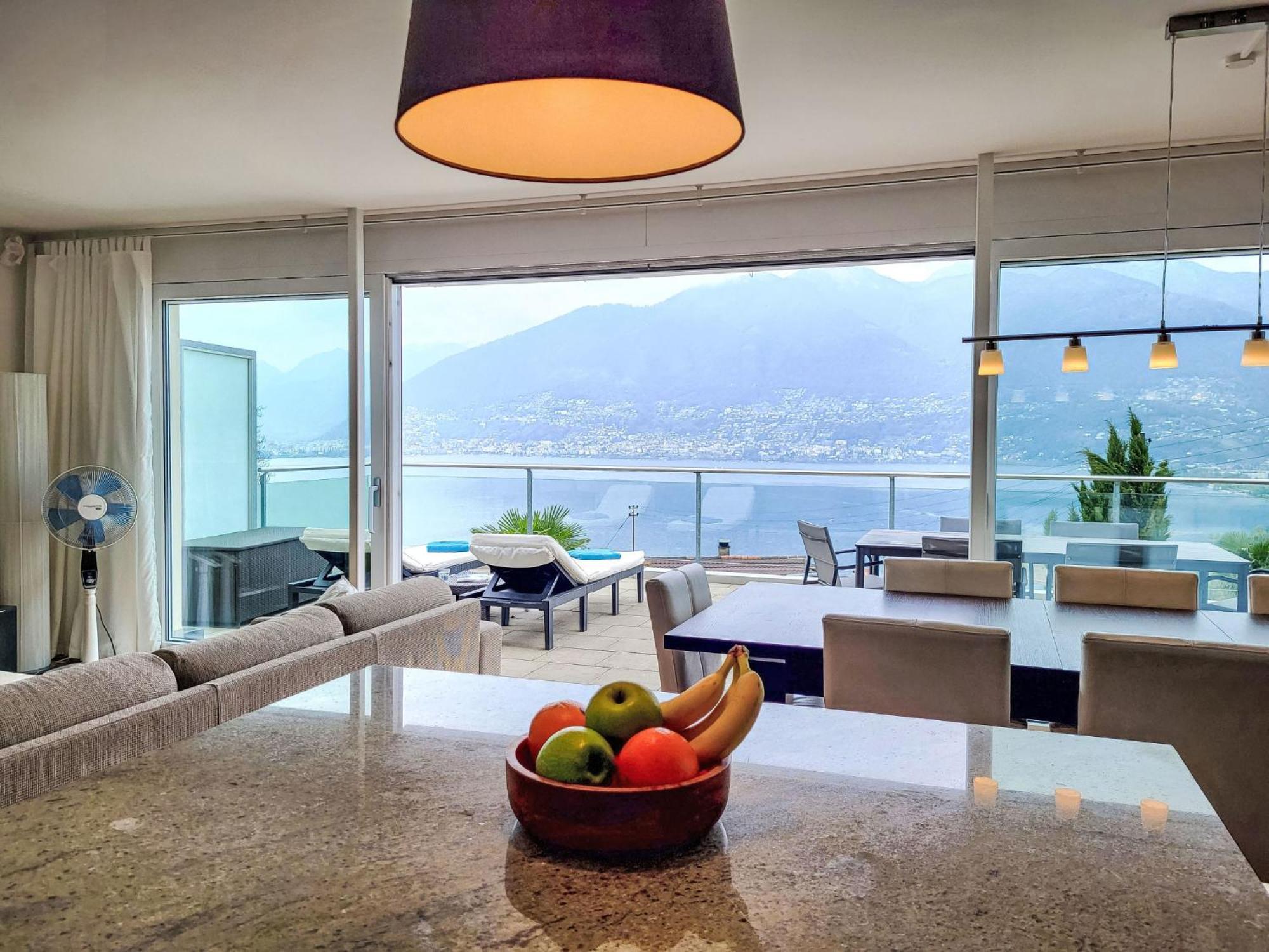 Apartment Vista Lago Maggiore 1-Floor Left By Interhome Gambarogno Exteriör bild