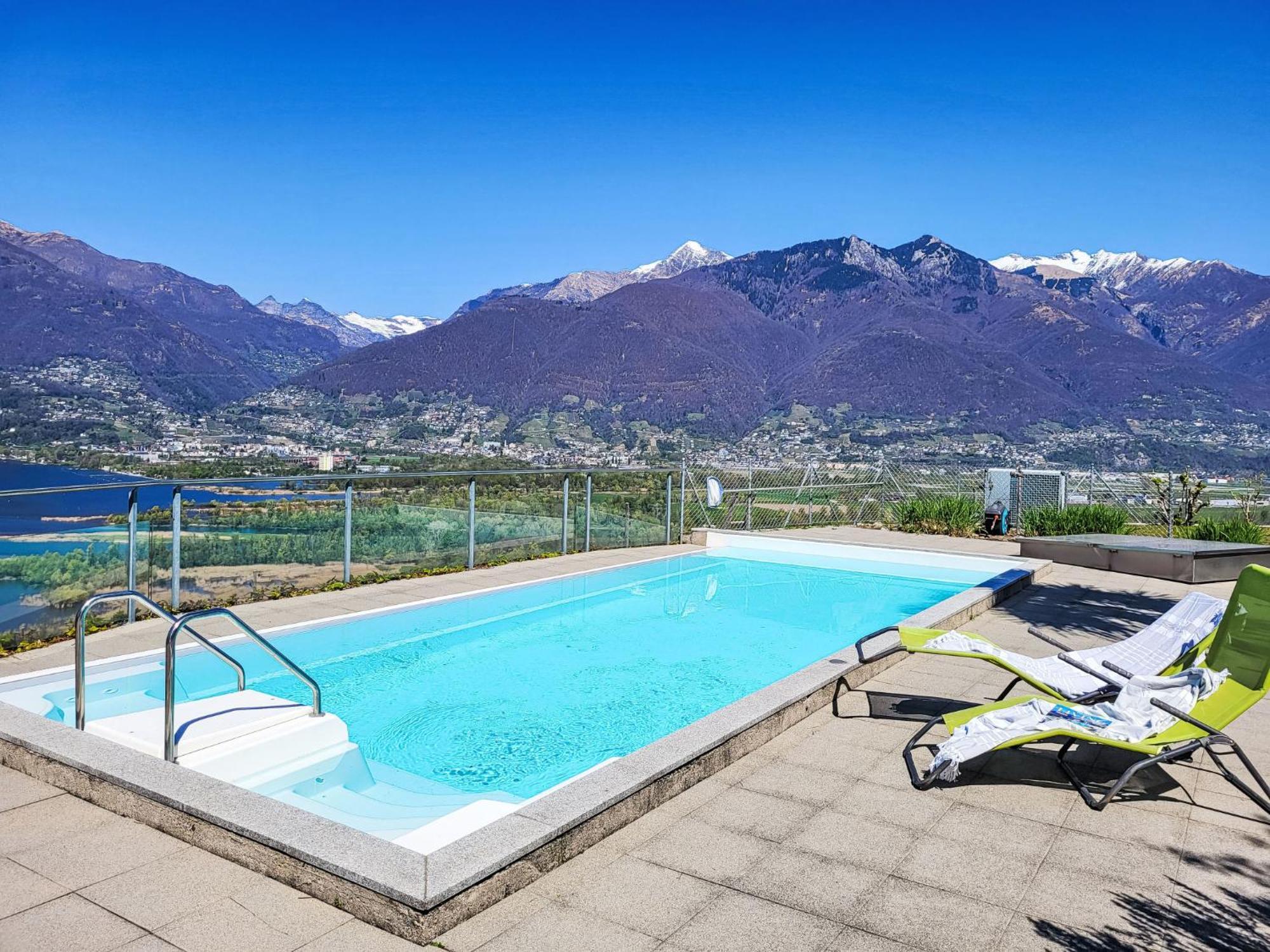 Apartment Vista Lago Maggiore 1-Floor Left By Interhome Gambarogno Exteriör bild